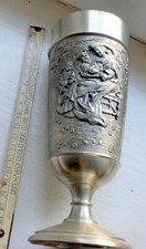 alter Zinn Wein Pokal Glas