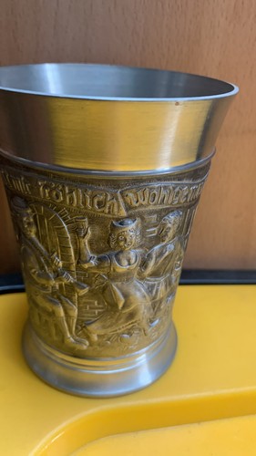 Zinnbecher zinnpokal mit - /,