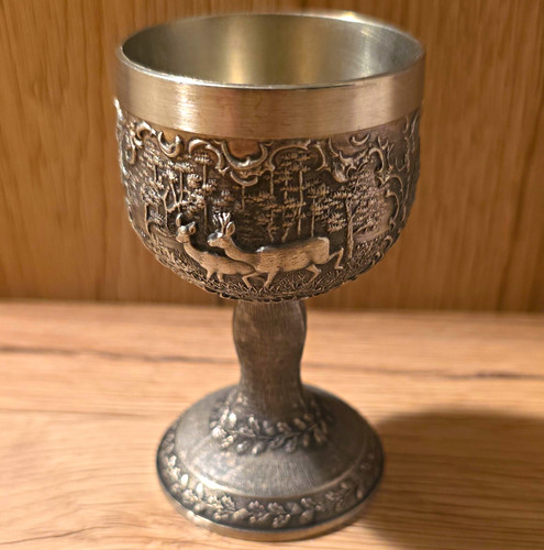 Zinnpokal becher auf fuß mit - zinnpokal/becher,