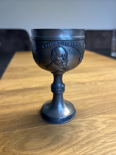 Weinbecher pokal aus - zinn, mit