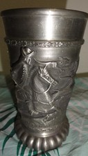 alter Zinnbecher Pokal Becher