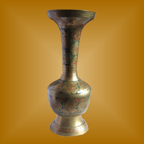 Dekorative messingvase pokal - messingvase,
