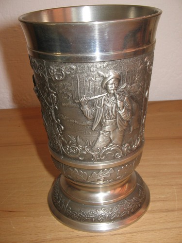 Zinn pokal becher - zinn-,