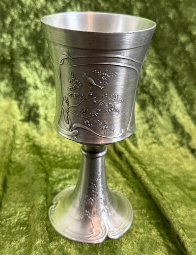 Zinnpokal becher mit fuß - mit,