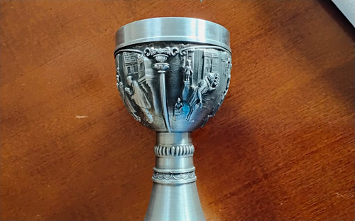 Zinn pokal becher auf fuß - zinn,
