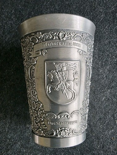 Alte zinn becher marburg 1985 - alte,