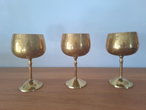 Weinglas pokal antik - 3x,